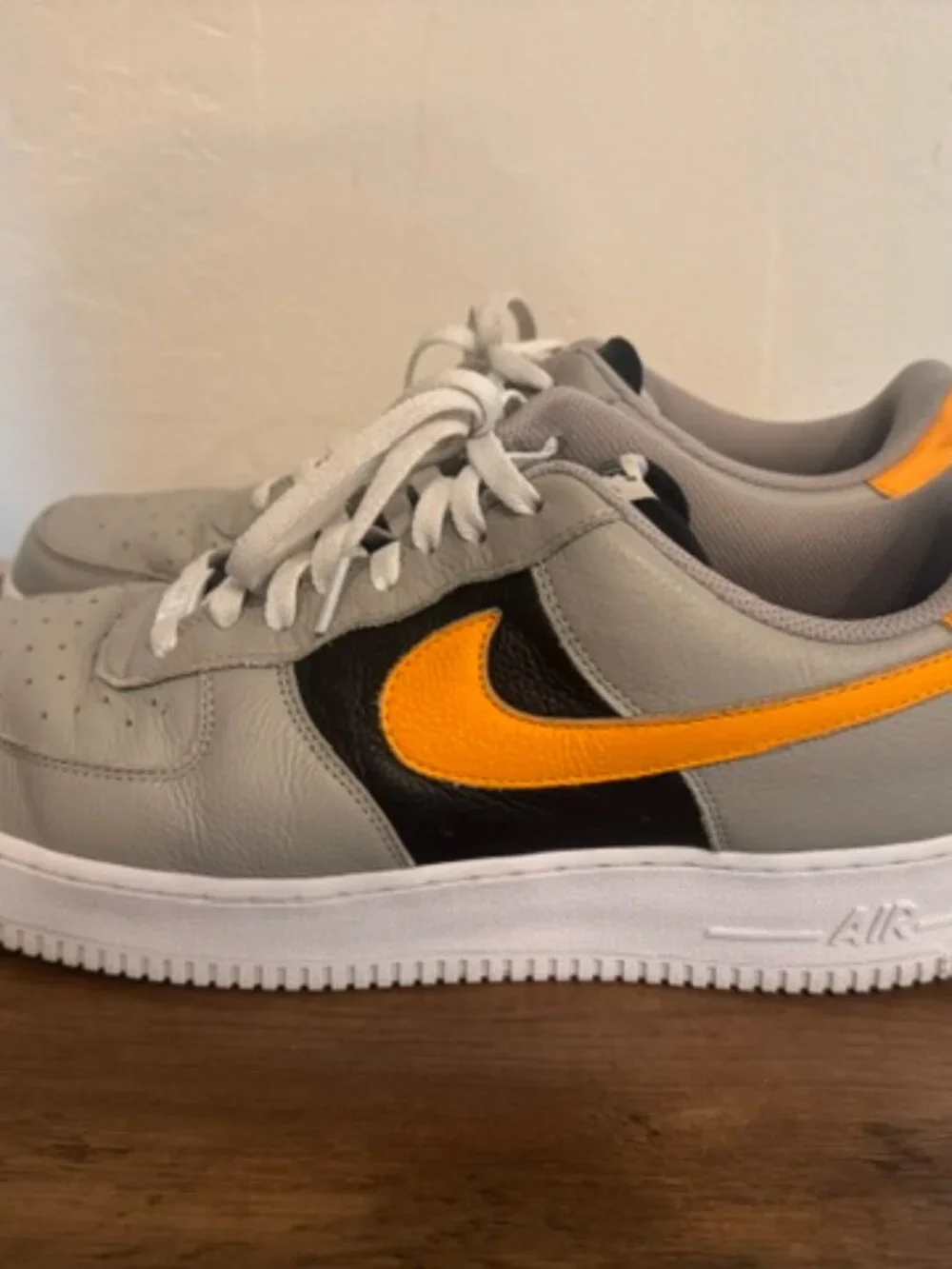 Nike Air Force 1 Low By You - Mens 13 - Custom Black/Orange/Gray